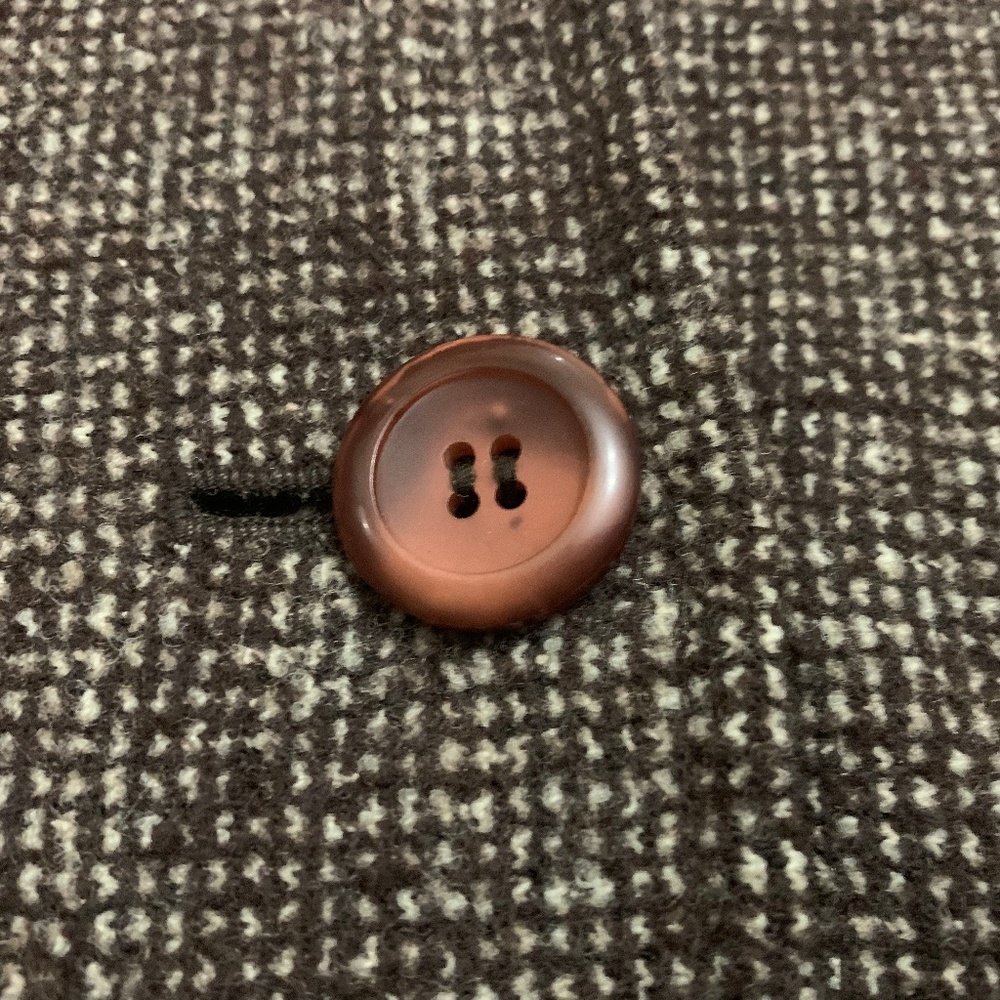Pendleton Wool Button-Front Coat Speckled Brown - image 3